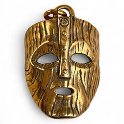 Shaman mask, pendant bronze