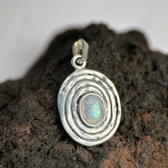 KIRA, Ohrringe, Silber 925 Granat