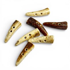 Bouton de bois - cerf