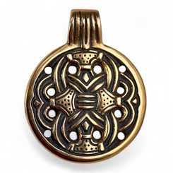 BORRE - pendant, Viking style, bronze