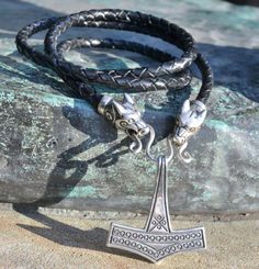 MARTEAU DE THOR - Romersdal, bolo en cuir, collier, argent