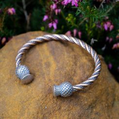 Schottische Distel - Armband, Bronze