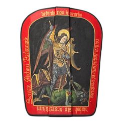 Painted medieval shield - George
