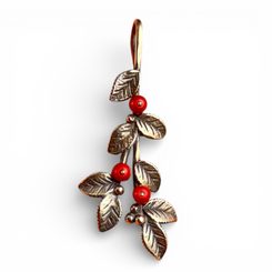 Cranberries, Pendant, bronze