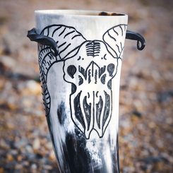 ARIES crâne corne à boire - 0,3 L