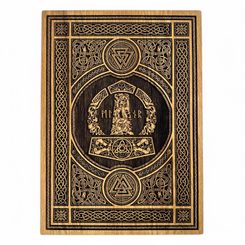 Mjöllnir - Thor's Hammer, wall decoration, wood 32x46cm