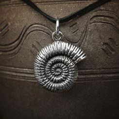 AMMONITE, sterling silver pendant