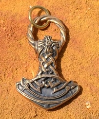 THOR HAMMER, bronze, viking talisman