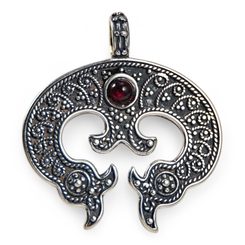 Großmährische LUNICE, Nitra, Anhänger, Silber 925
