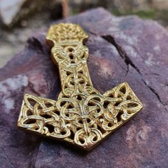 MJÖLNIR Thor's Hammer Pendant - Gold plated