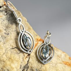 SHAMROCK, ring, topaz, sterling silver