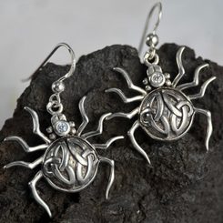 Épée, pendentif en argent avec coquille de paua, Ag 925, 10 g