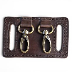 LEATHER LOOP with carabiners, Perunika system