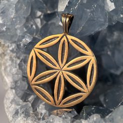 VALKNUT, viking pendant, bronze