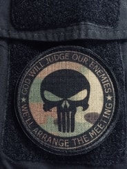 PUNISHER, velcro patch