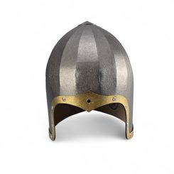 Helm offen - Mittelalterlicher Helm, Papier