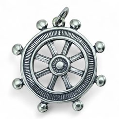 Steering Wheel, massive silver pendant, 12g