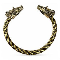 FIANNA, Celtic Deer, bracelet, brass
