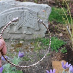 Celtic Boar - head, pendant, zinc