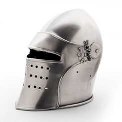 Basinet with visor, medieval helmet with visor