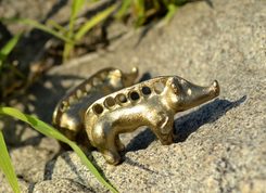 CELTIC BOAR, locality of Tabor, Southern Bohemia, bronze