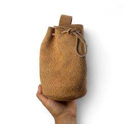 Pochette en cuir, rouge