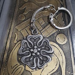 ROSES, Rosenbergs, key ring, zinc