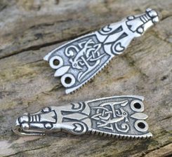 SILVER VIKING CLOAK HOOK, England - 1 piece