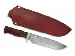 Outdoor knife Flint + leather sheath Klasik