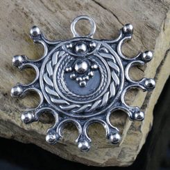 DEVANA, slawisches Sonnen Amulett, Silber, 16 g