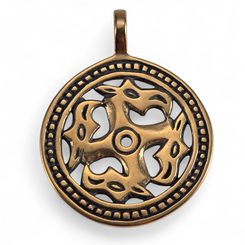 Zoomorphic sun symbol - Moravia Magna, bronze pendant, small