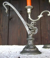 GRIFFIN, tin candle snuffer