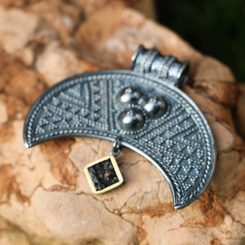 LUNULA, Great Moravian earrings, silver 925