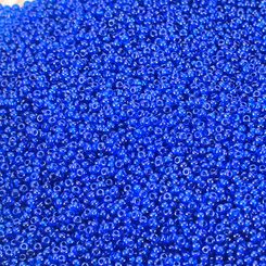 Perles de rocaille Preciosa, bleu, transparent 10 / 0