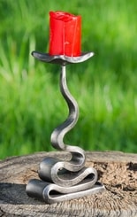 VOLUTE, forged candlestick