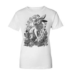 HARE, women's T-shirt white, Druid collection