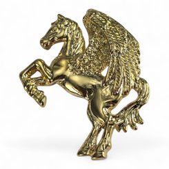 PEGASUS, pendentif, plaqué or