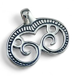 GRAND MORAVIA LUNULA, pendentif en argent
