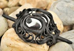 HAIR PIN WITH HEMATITE