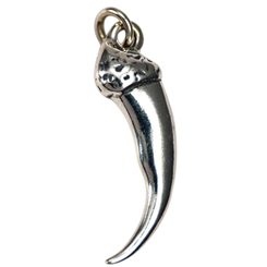 WOLF CLAW, pendant, sterling silver