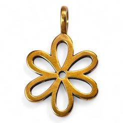 FLOWER, bronze pendant