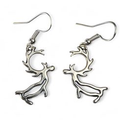 PORO, Sami reindeer, earrings silver 925
