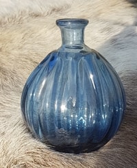 ANTICA Carafe bleue - verre historique