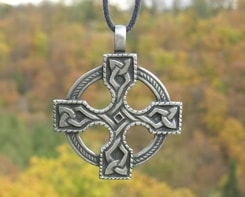 CELTIC CROSS - big, tin alloy