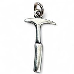 Geological Hammer, silver Pendant