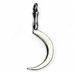 Druid Sickle, pendant, silver