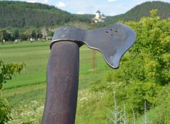 Medieval Axe with a cross