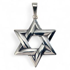 Etoile de David, amulette, argent