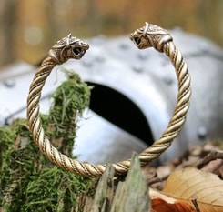 FLÓKI, Bracelet en laiton Viking