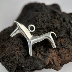 Celtic La Tene Dragon or Boar Bronze Pendant, locality of Skryje, central Bohemia